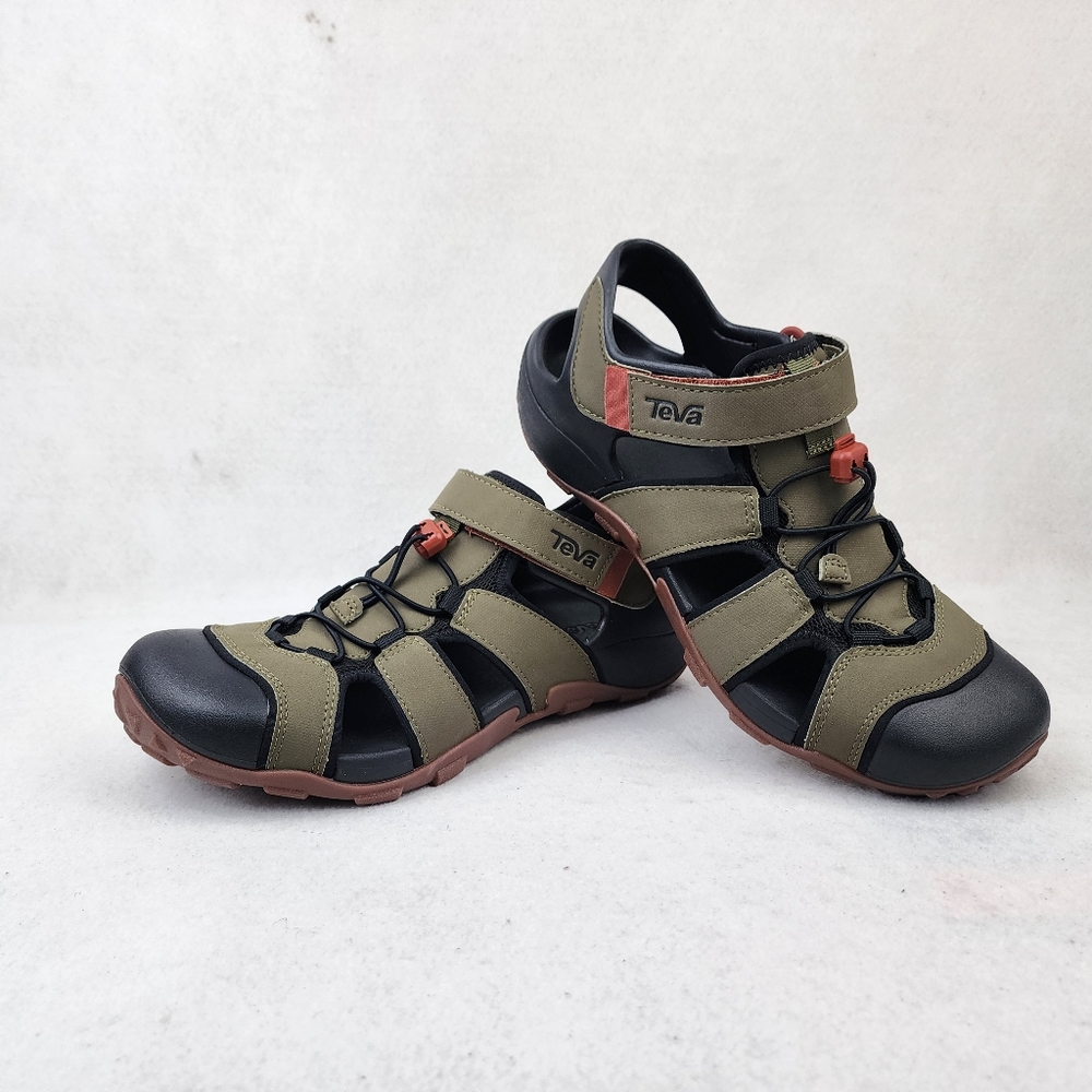 Teva Flintwood Sandal Mens US 10/ EU43 Olive Green Water Hiking Fisherman Shoes